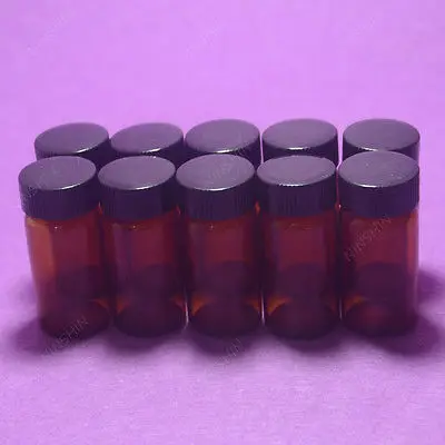 

20ML Amber Reagent Bottle,Sample,Penicillin Vials,With PP Screw Lid,10PCS/LOT