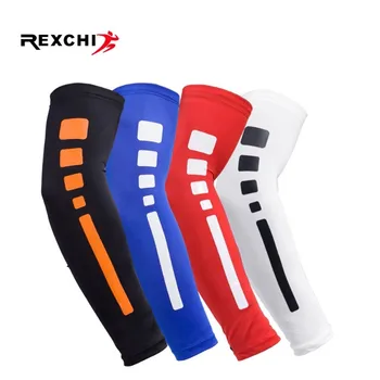 

1PC Sports Arm Sleeve Ice Fabric Mangas Warmer Summer UV Protection Sunscreen Bands for Running Basketball Volleyball Cycling