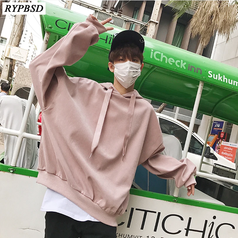 

Autumn Winter 2019 New Hoodies Men Korean Fashion Couple Hooded Sweatshirt Male Loose Pullover Hip Hop Streetwear Sweatshirt