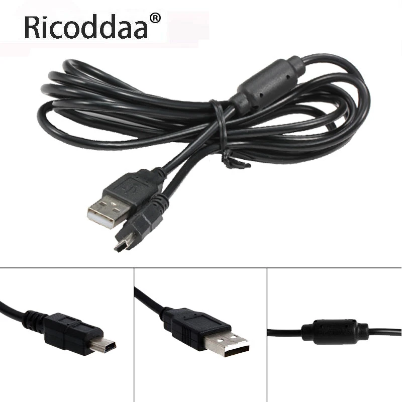 Cable de datos de carga USB de 1,8 M para Joystick PS3 Gamepad con anillo magnético para el inalámbrico Playstation PS3 cable|Cables| AliExpress