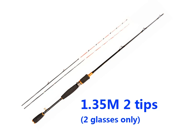 Carbon Boat/raft ros raft set micro-lead soft-tail 2-3 tips slightly glass fiber and titanium alloy tips 1.2/1.3M fishing rod - Цвет: Красный