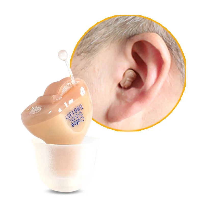 Cofoe CIC Hearing Aid Invisible Mini Device Hearing Aids Inside inner Ear for Elderly Left/Right Ear Earphone FDA/CE