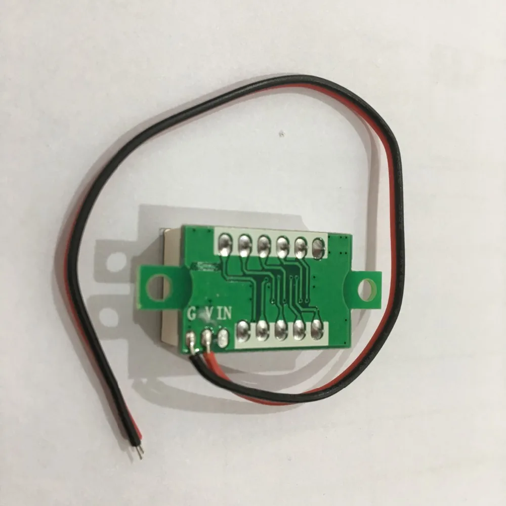 10 шт./лот высокое качество 0,3" DC4.5-30V красный ЖК-дисплей 3-цифровой Дисплей Напряжение метр тестер Панель Мотоцикл вольтметр 30% off