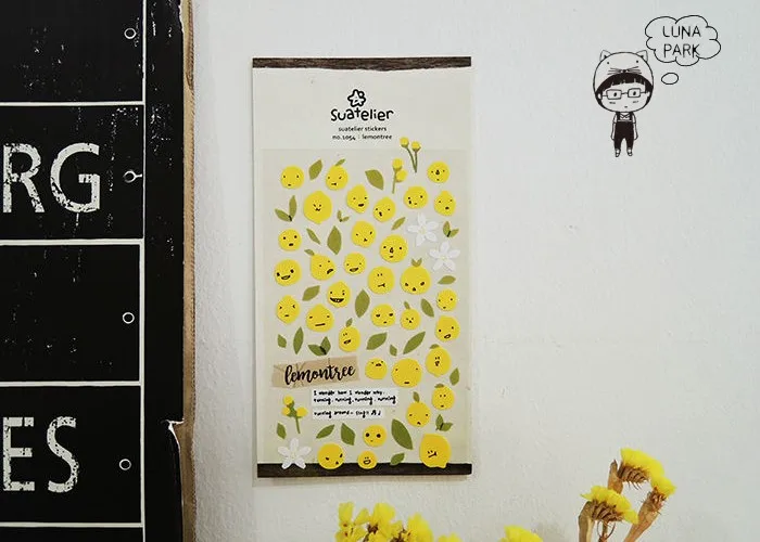 Милые lemon выражений резки форма бумажные наклейки Набор для скрапбукинга завод Дизайн планировщик DIY Набор для ремесленничества
