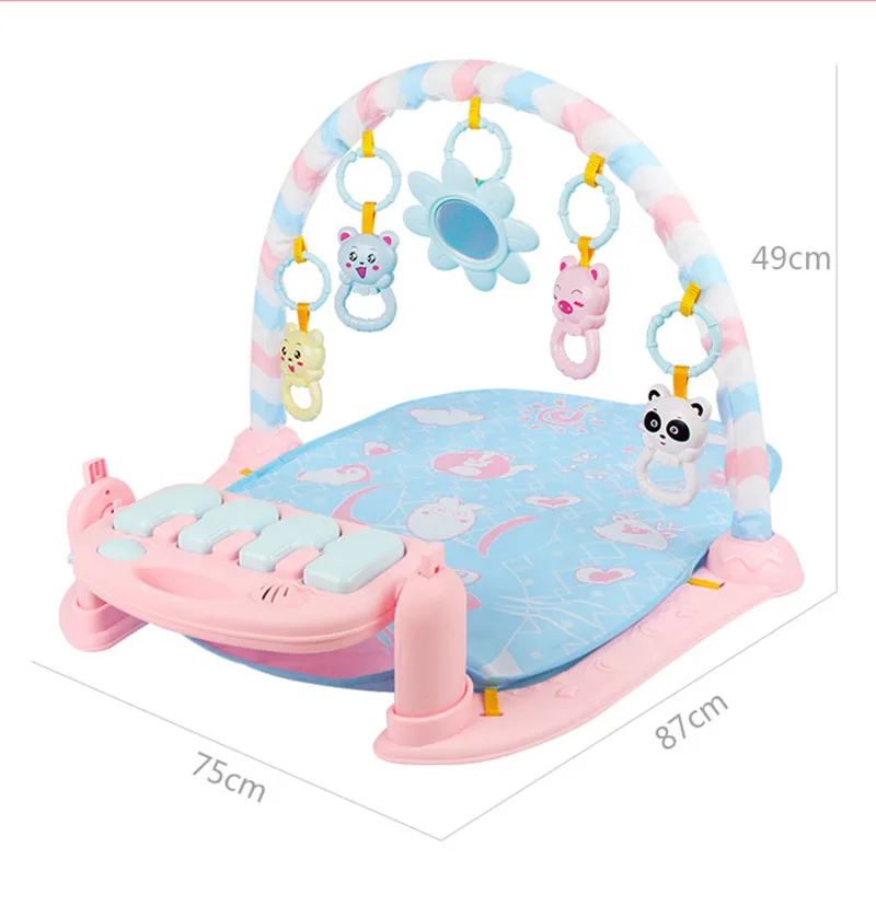 3 in 1 Baby Play Mat Baby Gym Toys Soft Lighting Rattles Musical Toys For Babies Educational Toys Play Piano Gym Baby Gifts