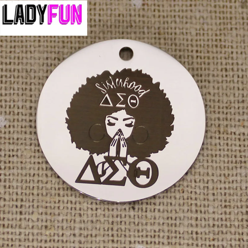 

Ladyfun Pendant Charms DST Best Delta Sorority Delta Sigma Theta Sisterhood Charm For Women Jewelry Making DIY 20pcs