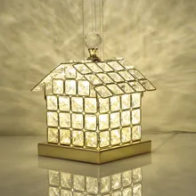 Кристалл Настольная лампа Спальня прикроватный свет Творческий Гостиная украшения дома лампа светодио дный светлый дом настольная лампа ночник светильник