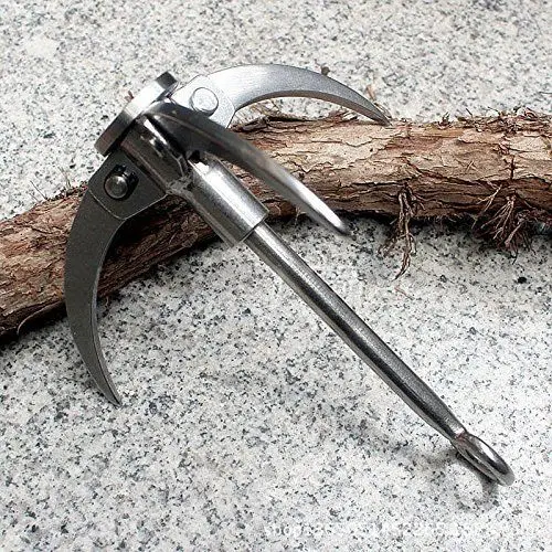 

OUTDOOR STEEL SURVIVAL FOLDING GRAPPLING HOOK CLIMBING CLAW OUTDOOR CARABINER