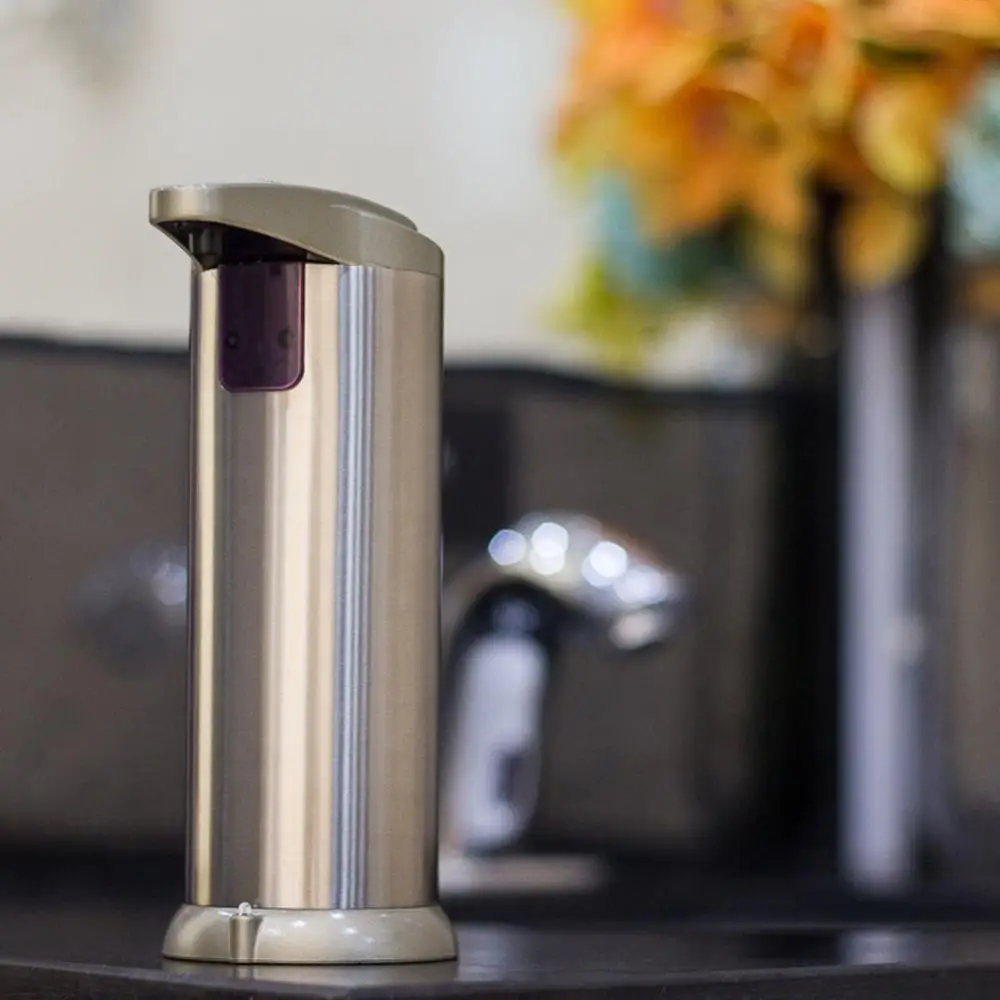 

Automatic Soap Dispenser Hands Free Fingerprint Resistant Stainless Steel Motion Water Resistant for Kitchen & Bathroom