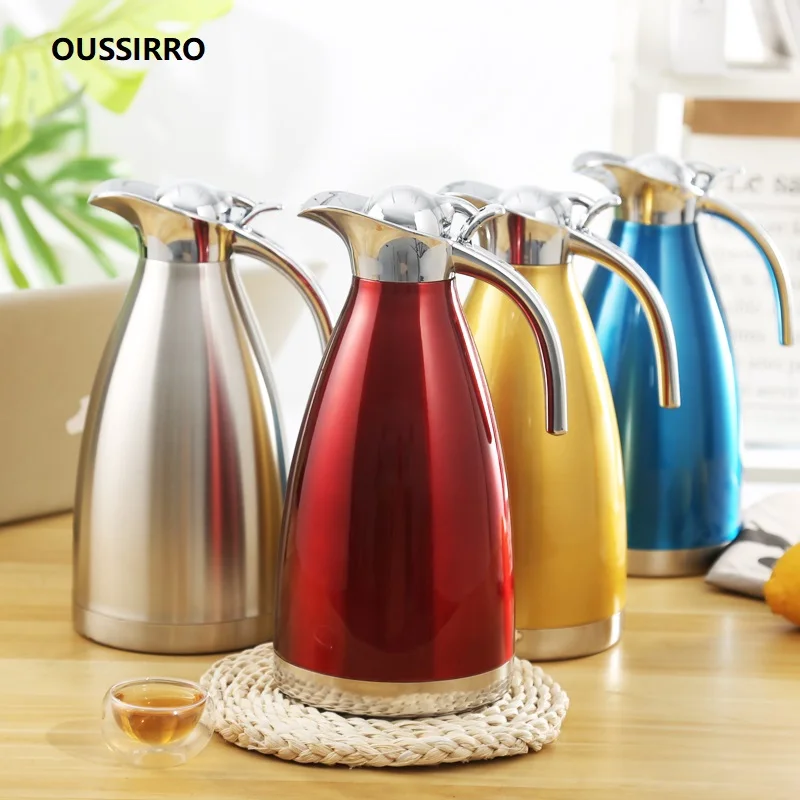 

Stainless Steel Insulated Thermos Bottle 2L Outdoor Travel Coffee Mugs Thermal Large Capacity Vaccum Water Bottle Thermal Mug