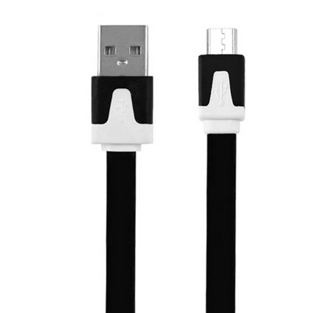 Micro USB кабель 1 м/2 м/3 м Быстрая зарядка синхронизации данных плоский Лапша кабель для samsung Xiaomi huawei LG htc Android телефонные кабели - Тип штекера: Black