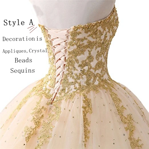 Angelsbridep бальное платье с золотистой аппликацией для Quinceanera 2021 блестящее до пола из