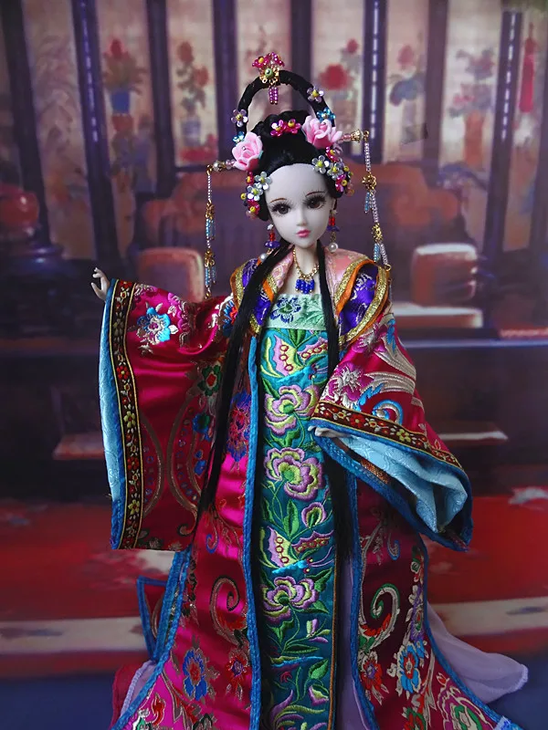 Винтажная Китайская древняя красота Коллекционная кукла Династия Тан куклы принцессы красивые восточные куклы игрушки для девочек