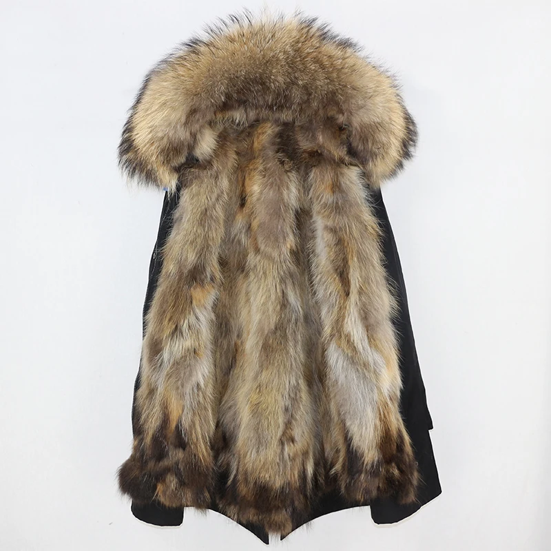 parka with natural fur