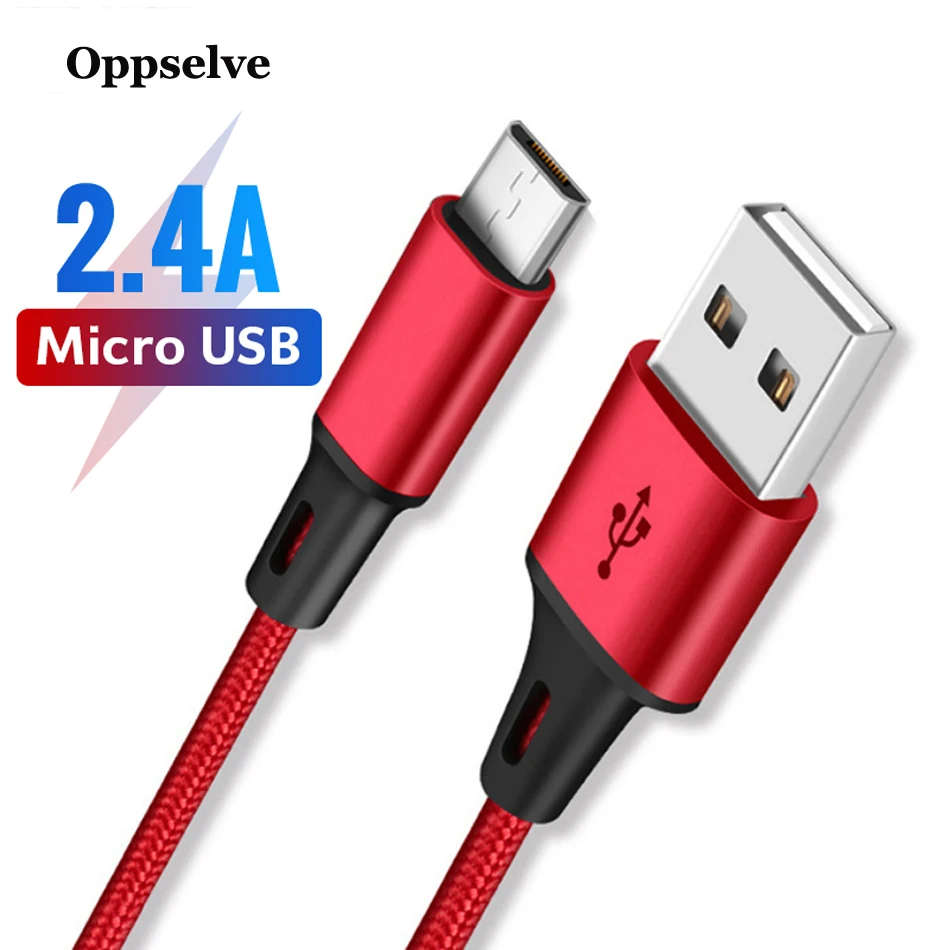 Роскошный Micro USB кабель 2.4A нейлон Быстрая зарядка USB кабель для передачи данных для samsung Xiaomi LG планшет Android мобильный телефон usb зарядный шнур