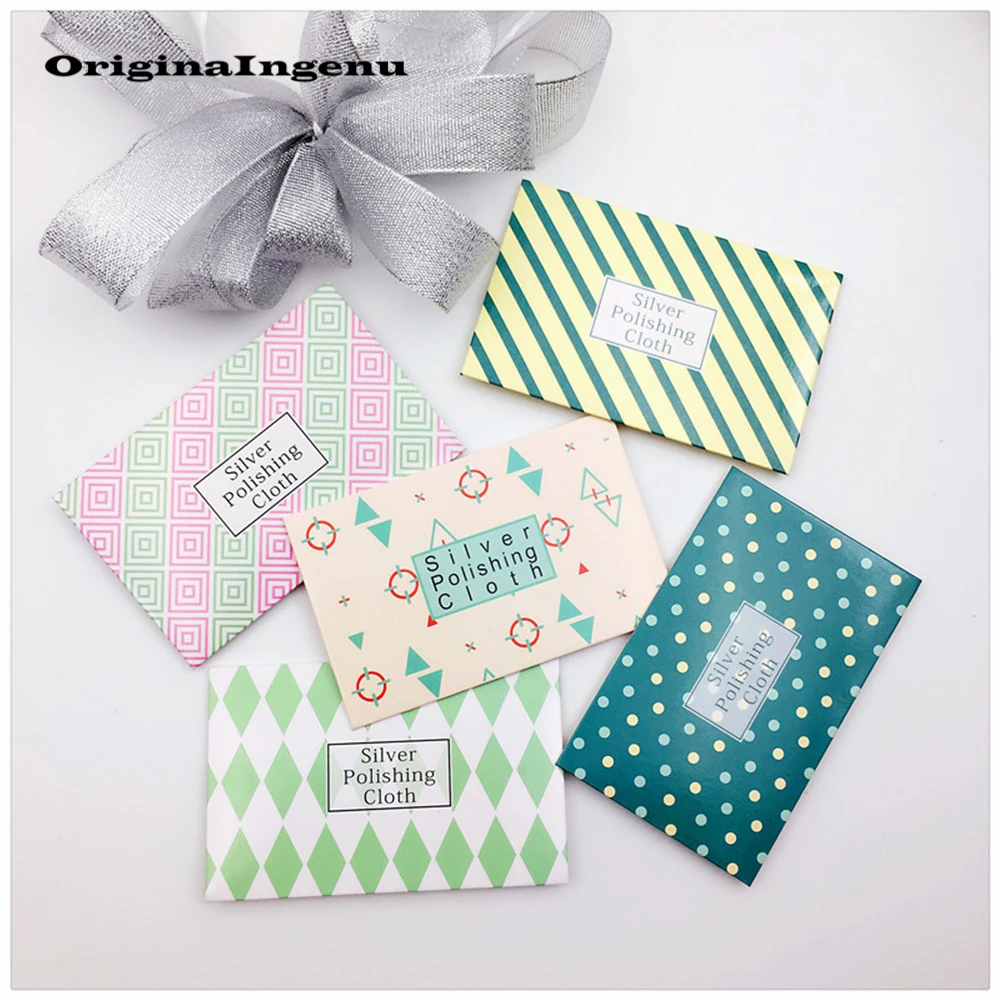

Silver Polish Cloth Sweet Pattern Anti Tarnish Tools Wipe Maintain Silver/Gold Jewelry Special Polishing Clean Jewelry
