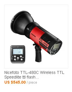 Nicefoto TTL-680C портативный 600 Вт студийный стробоскоп вспышка светильник HSS 1/8000 для Canon TTL-680C