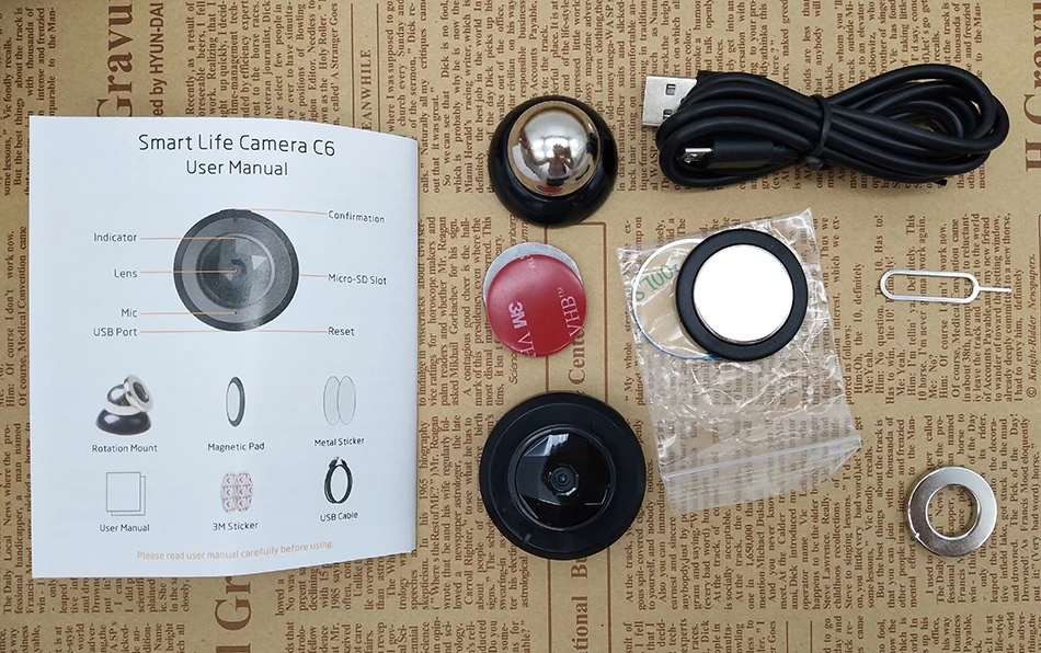 Volemer Camsoy C6 mini camara wifi With Smartphone App Video Recording IP Micro camcorder Motion Dtection P2P Car DVR Mini Cam (8)