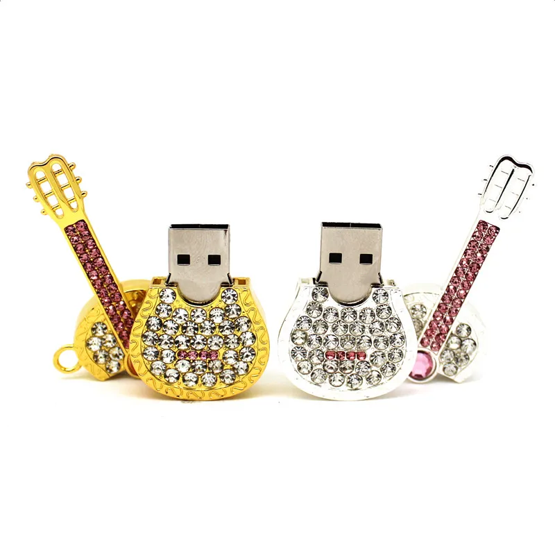 Модный металлический кристалл 4 ГБ USB флеш накопитель 8 16 32 Флешка 64 Гб U диск