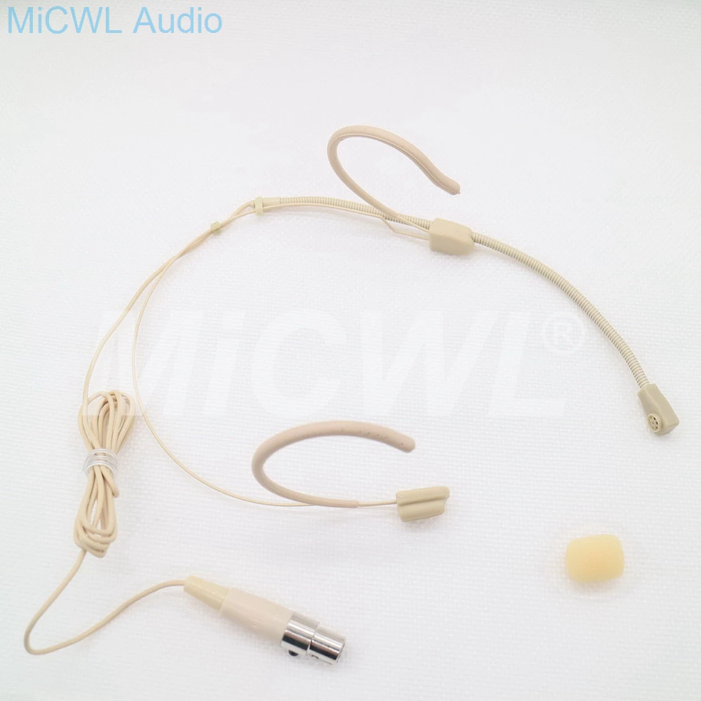 

New Omni-directional Headset Microphone TA3F 3 pin Headworn Microphone For AKG Samson Wireless System Bodypack Transmitter