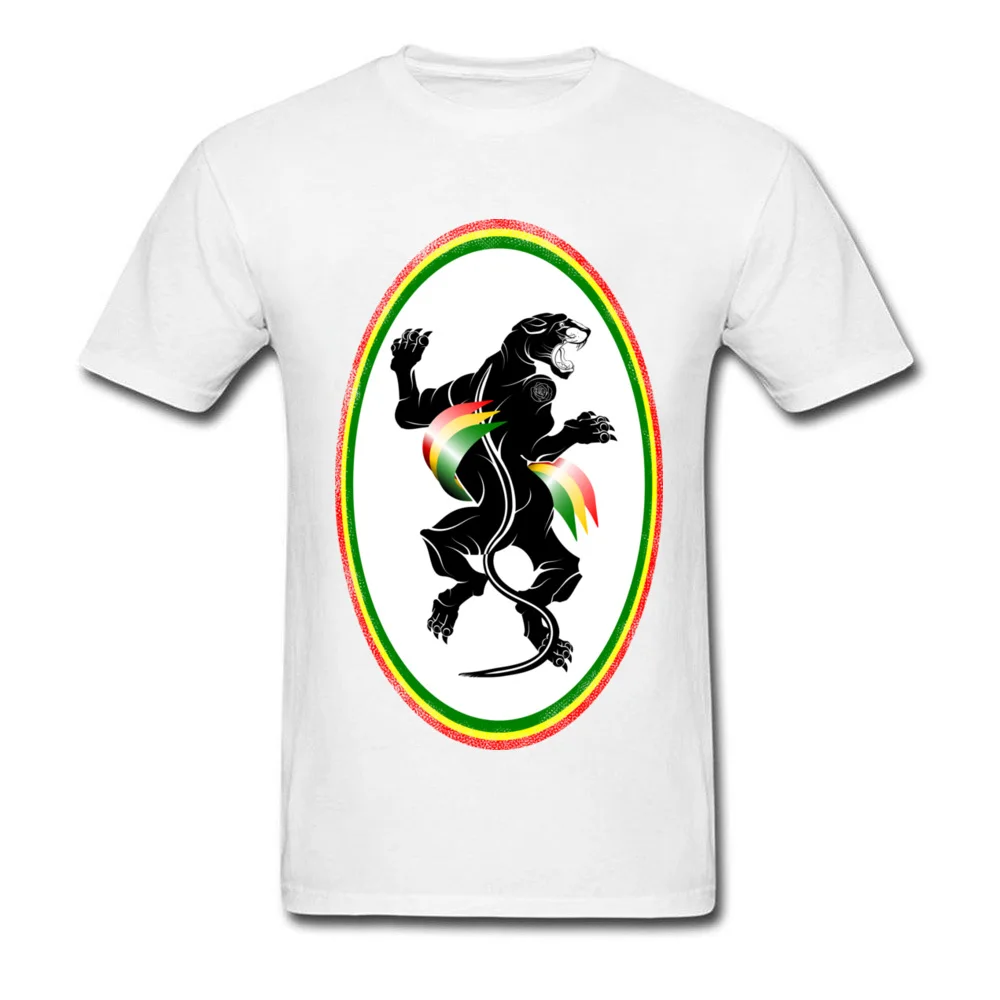 Panther Rastafarian flag_white
