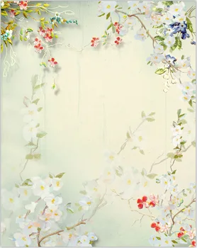 

Thin vinyl spring photography backdrop floral Digital Printing children Vinyl cloth background for photo studio