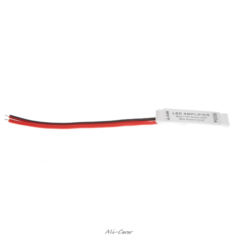 

Mini Signal Amplifier Repeater for 5050 3528 SMD RGB LED Light Strip DC 12V