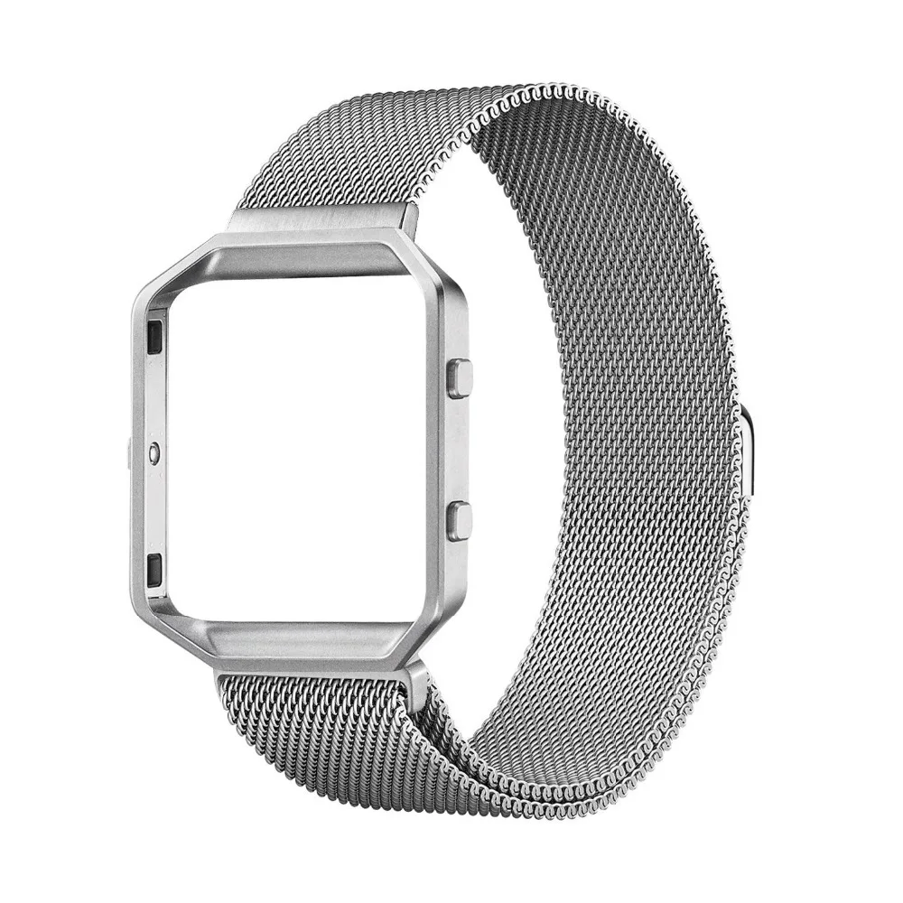 

Milanese Loop Metal Replacement Band for Fitbit Blaze with frame Stainless Steel Bracelet strap for Fitbit Blaze smart watchband