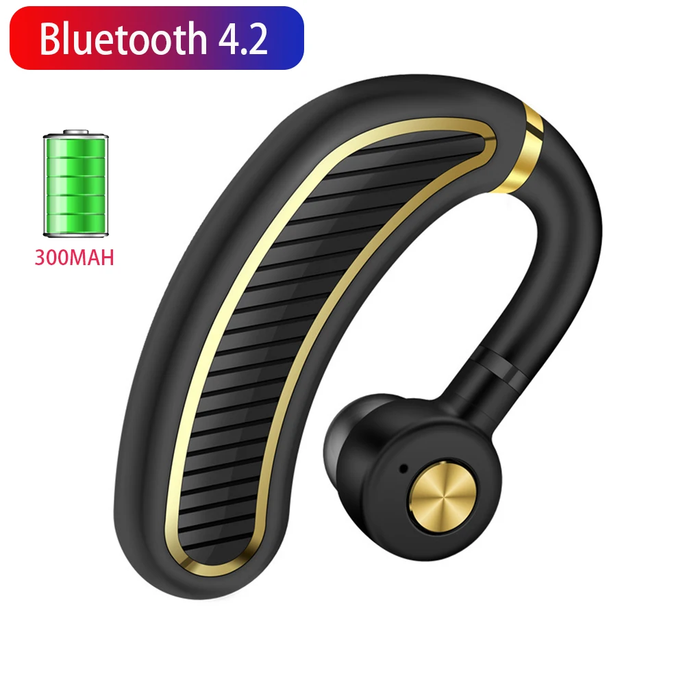 A Car Wireless Earphones Stereo Sports Bluetooth Microphone Call Handsfree Earphone 70 days standby For iPhone Business ear