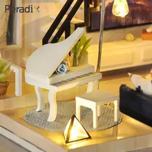 Миниатюрный Кукольный дом ручной работы сборка дома DIY Мини ремесло DIY Дом вспышка Прямая