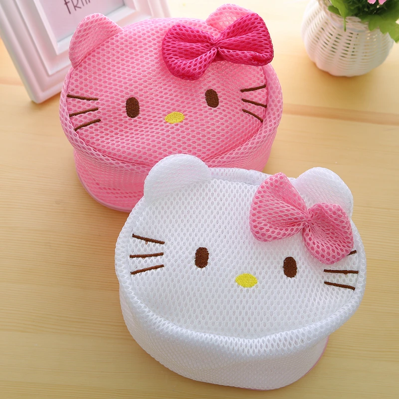 

Kawaii Kitty Cat Hosiery Bra Washing Lingerie Machine Laundry Bra Aid Laundry Saver.Wash Protecting Mesh Bag Aid Laundry Saver