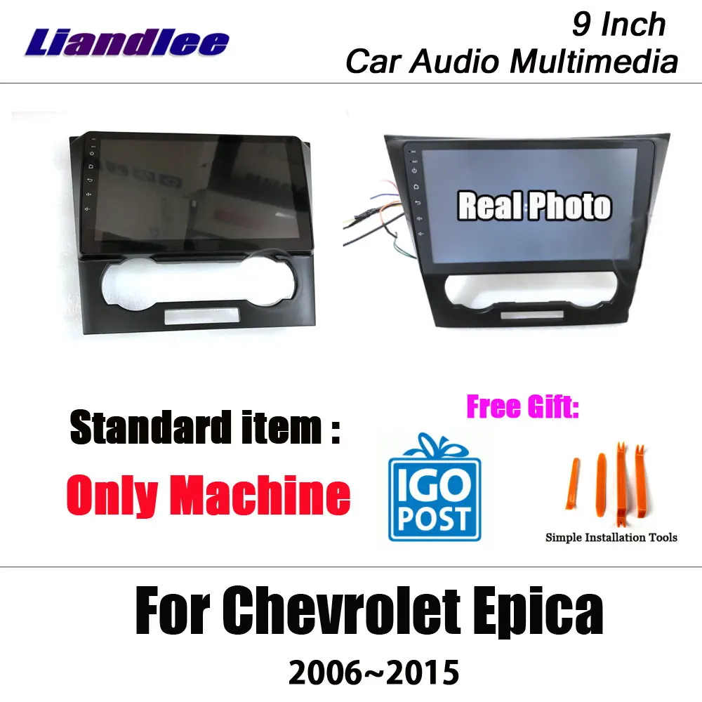 Top Liandlee 9 Inch Android For Chevrolet Epica 2006~2015 Stereo Radio Video Wifi Carplay Map GPS Nav Navi Navigation Multimedia 3