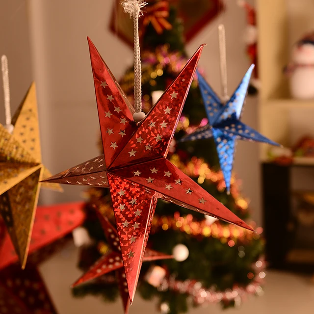 halloween christmas decorations three dimensional laser pentagram ceiling pendant scenario chimney paper stars - Halloween Christmas Decorations halloween christmas decorations three dimensional laser pentagram ceiling pendant scenario chimney paper stars - Halloween Christmas Decorations