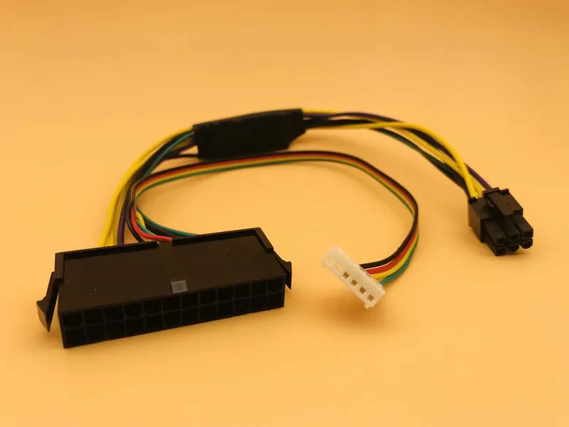 New ATX Main 24-Pin to 6-Pin 12/'/' PSU Power Adapter Cable 18AWG for HP Z220//Z230