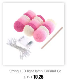 4 Colors 20Pcs/lot Led Cotton Ball String Light LED Garland Fairy Lights Christmas Lights For Party Wedding Bedroom Decoration