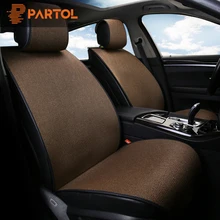 Partol универсальное автокресло Обложка Pad дышащий Лен автомобильных чехлов авто подушки сиденья протектор спереди и сзади автомобиль-Стайлинг