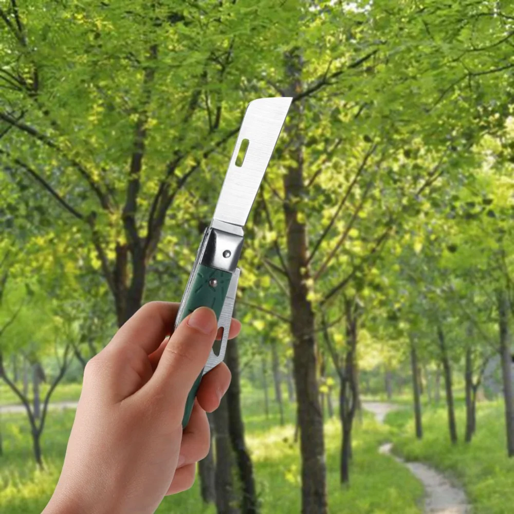 Складной садовый нож из высокоуглеродистой стали с эргономичной ручкой, инструмент для садового фруктового дерева