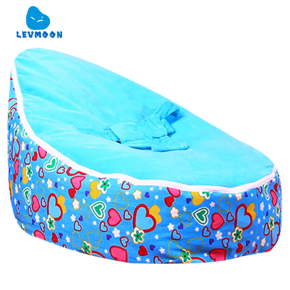 Levmoon Medium Blue Lover Bean Bag Chair Kids Bed For Sleeping Portable Folding Child Seat Sofa Zac Without The Filler Levmoon Medium Blue Lover Bean Bag Chair Kids Bed For Sleeping Portable Folding Child Seat Sofa Zac Without The Filler