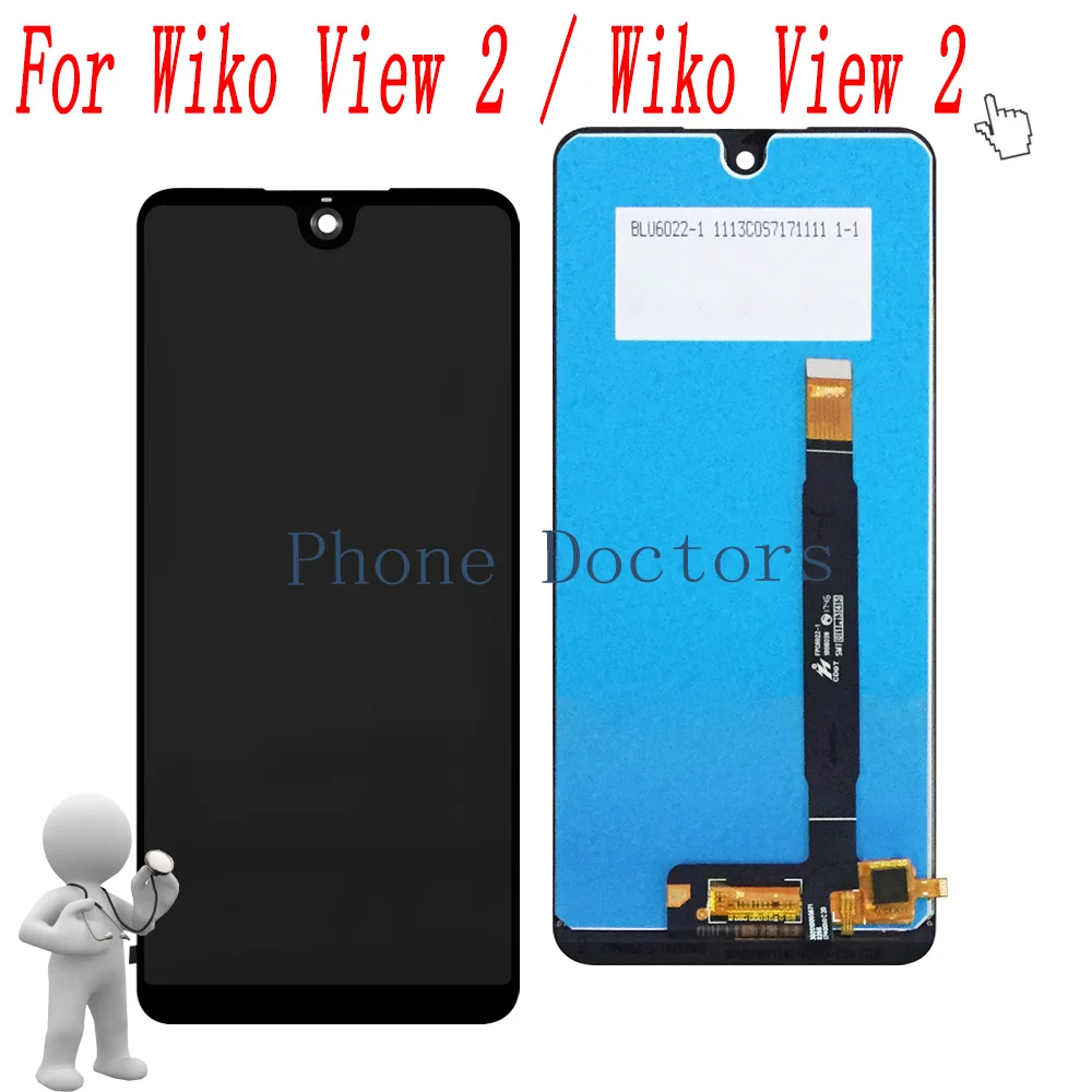 

6.0" Full LCD DIsplay + Touch Screen Digitizer Assembly For Wiko View 2 M2124 / View 2 Pro M2123