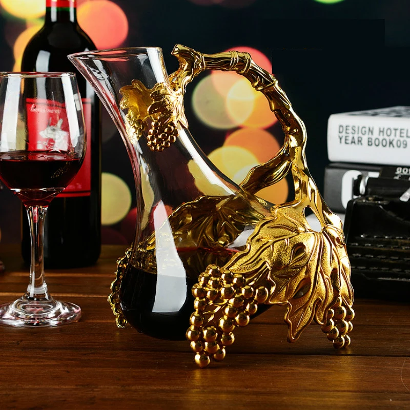 Роскошный ручной работы кристалл разливщик красного вина стекло графин бренди декант набор кувшин бар шампанское бутылка для воды посуда для напитков подарок
