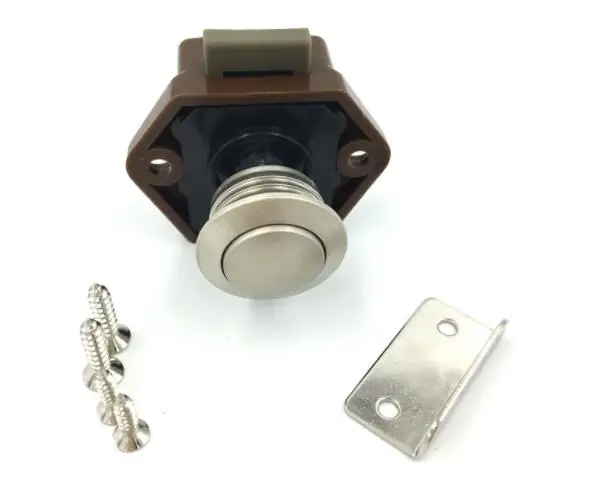 10 шт 20mm Нажмите Блокировка сплав цинка Блокировка для дома, офиса ящик защелка замки с кнопками для мебели Camper автомобилей