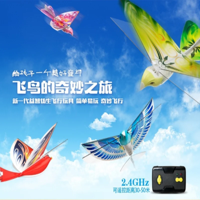 RC Bird RC Airplane 2.4 GHz Remote Control E-Bird Flying Birds Electronic Mini RC Drone Toys for Kids Children Gift Dropshipping