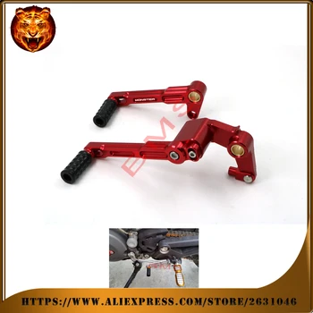 

Motorcycle Accessories Adjustable Gear Shift Lever Shifter Foot Pedal &Brake Pedal Lever R For DUCATI MONSTER 696 796 1100/S