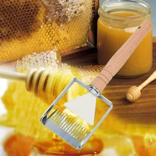 Деревянная ручка Apiculture разворачивающая вилка Железный инструмент для пчеловодства 1 шт. медовый гребень нож-скребок для пчеловодов Лопата