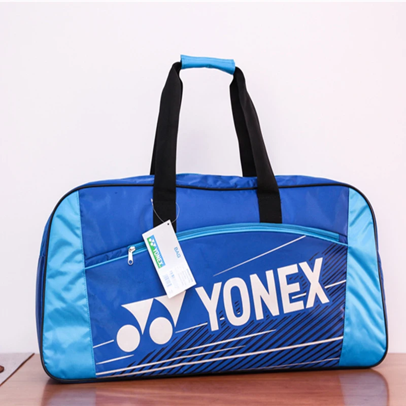 Gran capacidad de raqueta de tenis bolsa de Nylon impermeable 3-4 piezas directo deportes de raqueta bolso de la PU DE LA Multi-capa raqueta de Bádminton deporte bolso