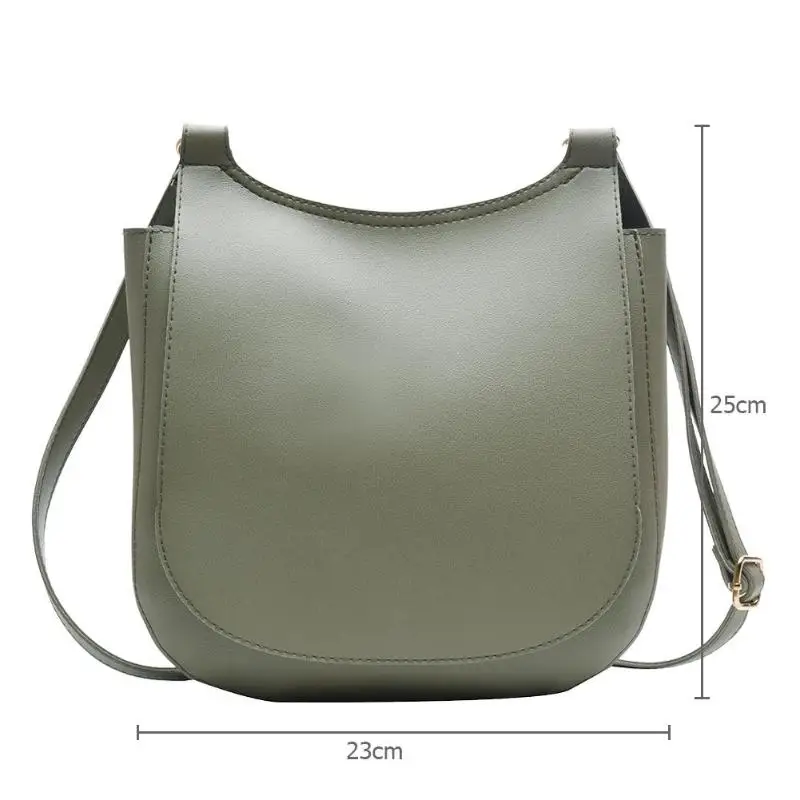 Bolsos de hombro anchos de Color liso a la moda para mujer,bandoleras