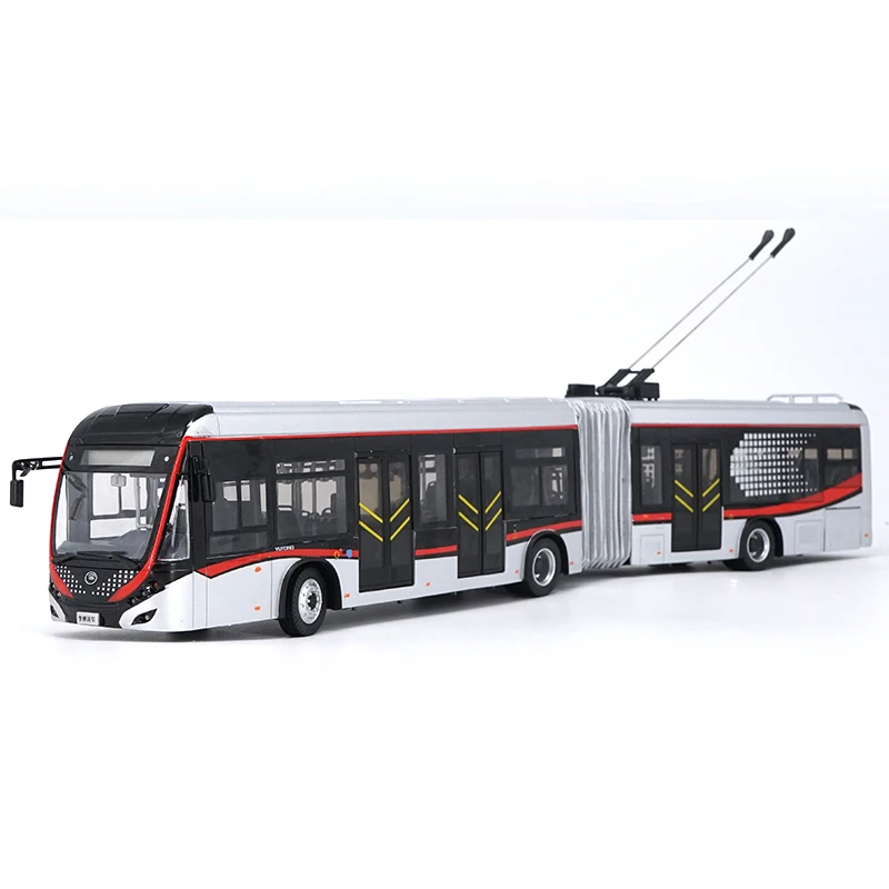 1:42 литье под давлением модель для Yutong Dual-source бездорожье троллейбус BRT ZK5180A сплав игрушка миниатюрная коллекция подарки ZK6120R41