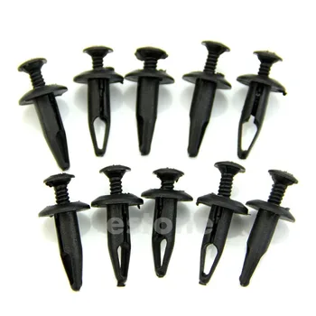 

50 Pcs Plastic Push Type Rivet Retainer Fastener Bumper Pin Clips for Ford