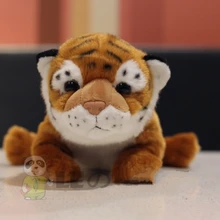 Амурский тигренок фигурка маленький тигр моделирование плюшевых игрушек плюшевая игрушка тигр чувствовать себя гладким 25 см