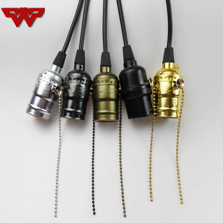 E27 screw Edison bulb retro lamp holder zipper switch restaurant coffee shop decorative pendant lamps free shipping | Освещение